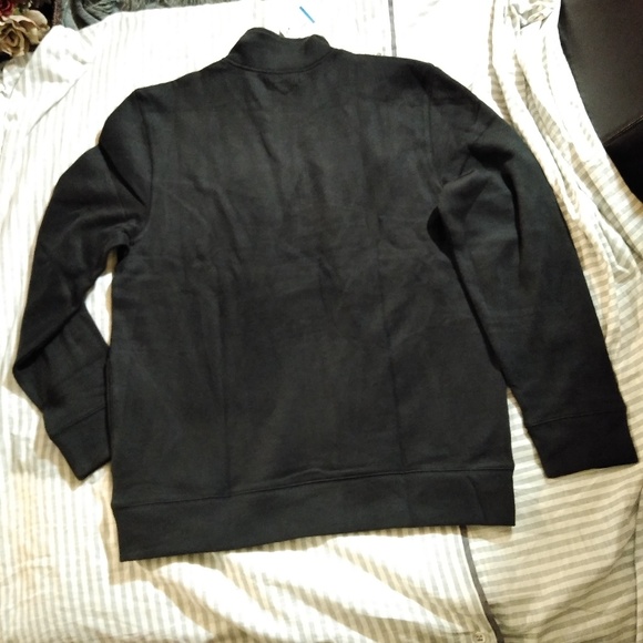 Nautica Black 1/4 Quarter Zip Pullover Sweatshirt - Picture 3 of 7